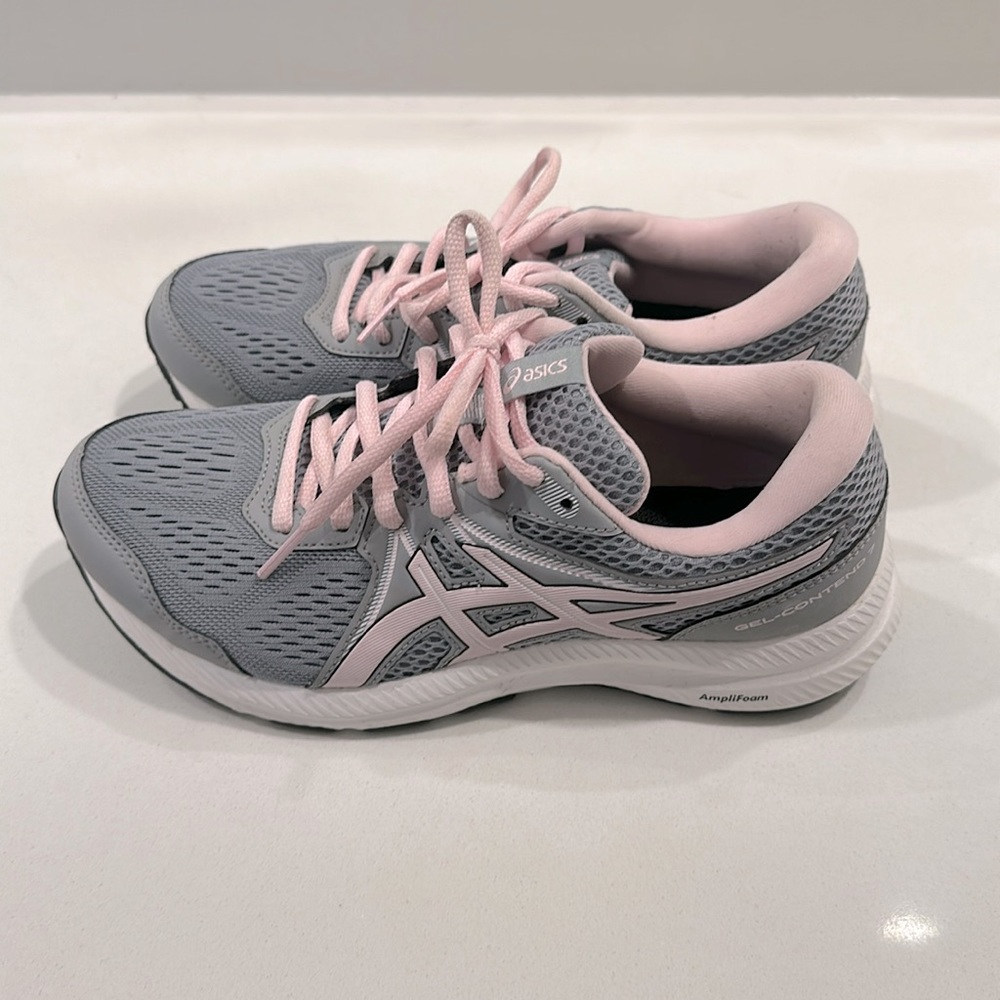 Asics Women's Athletic Shoes in Gray and Pink